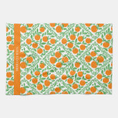 Orange Rustic Farmhouse French Country  Theedoek (Horizontaal)