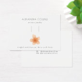 Orange Sakura Blossom Hairclip Barrette Display Visitekaartje (Bureau)