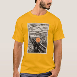 Orange Scream - Altered Art T-shirt