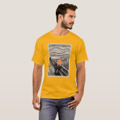 Orange Scream - Altered Art T-shirt (Voorkant volledig)
