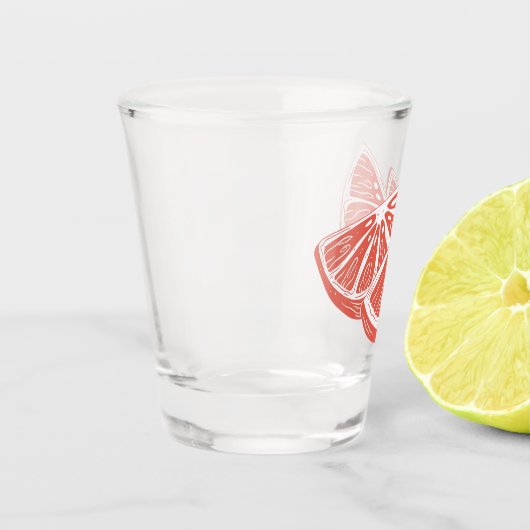 Orange Shot Glas (Links)