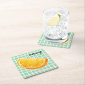 Orange, sinaasappel kartonnen onderzetters (Insitu)