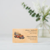 Orange Social introduction calling card-wrecker Visitekaartje (Staand voorkant)