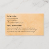 Orange Social introduction calling card-wrecker Visitekaartje (Achterkant)