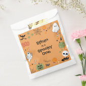 Orange Spooky One Cute Halloween 1st Birthday Bedankzakje (Gezegeld)