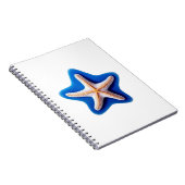 Orange Starfish in Blue Notitieboek (Rechterzijde)
