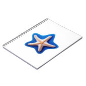 Orange Starfish in Blue Notitieboek (Linkerzijde)