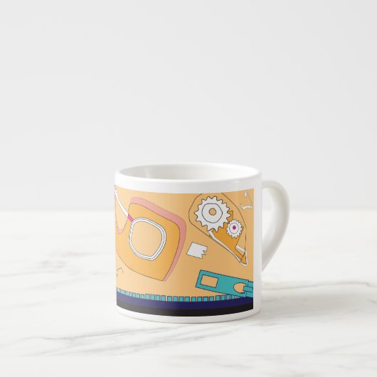 orange stationery design  espresso kop (Voorkant rechts)