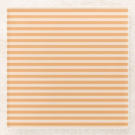 Orange Stripes Glazen Onderzetter