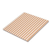 Orange Stripes Pattern Minimal Modern Summer Tegeltje (Zijkant)