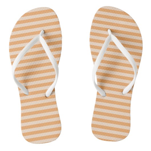 Orange Stripes Teenslippers (Voetbed)