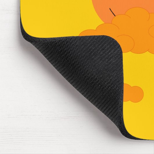 Orange Sun and Golden Sunrise Mouse Pad Muismat (Hoek)