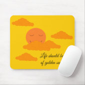 Orange Sun and Golden Sunrise Mouse Pad Muismat (Met muis)