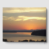 Orange Sunset Retirement Celebration Gastenboek (Achterkant)