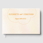 Orange Sunset Wedding Gastenboek (Voorkant)
