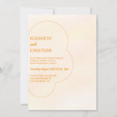 Orange Sunset Wedding Rehearsal Dinner Kaart (Voorkant)