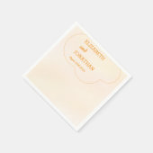 Orange Sunset Wedding Servet (Hoek)