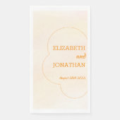 Orange Sunset Wedding Servet (Voorkant)