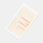 Orange Sunset Wedding Servet (Hoek)