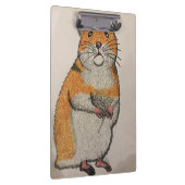 Orange Syrian hamster clipboard  Klembord (Rechts)