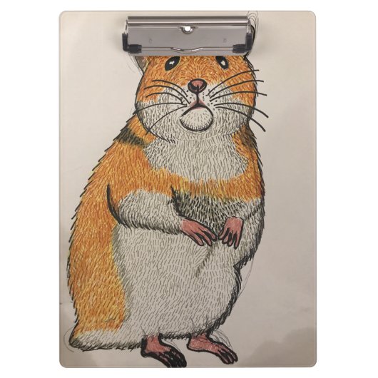 Orange Syrian hamster clipboard  Klembord (Voorkant)