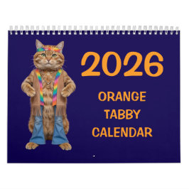 Orange Tabby Calendar Kalender