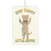 Orange Tabby Cat Boho Stay Trippy Little Hippie  Luchtverfrisser (Voorkant)