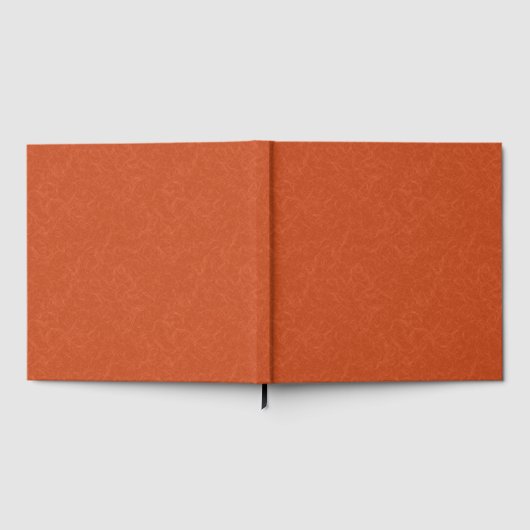 Orange textured surface with swirling pattern gastenboek (Volledig)