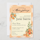 Orange Themed Bridal Shower Invitation Kaart (Voorkant)