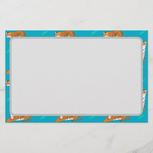 Orange Tigers Briefpapier (Voorkant)