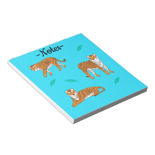 Orange Tigers Notitieblok (Schuin)