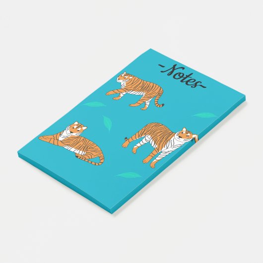 Orange Tigers Post-it® Notes (Schuin)