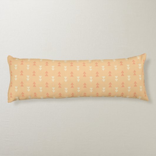 Orange Triangles Pattern Body Pillow Lichaamskussen (Achterkant)