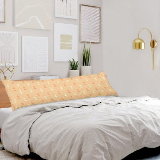 Orange Triangles Pattern Body Pillow Lichaamskussen