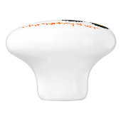 Orange Truck Design Personalised Keramische Knop (Zijkant)