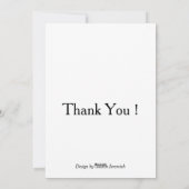 Orange Tulips Feestdagenkaart (Achterkant)