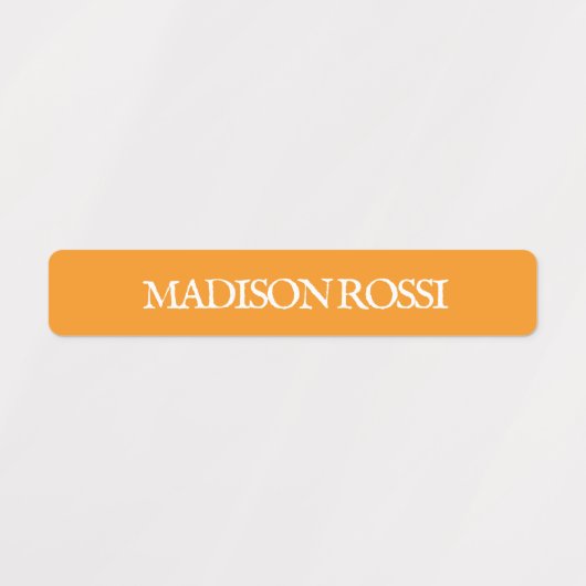 Orange Typewriter | Waterproof Name Labels (Design 2)