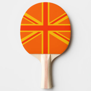 Orange Union Jack Tafeltennisbatje