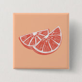 Orange Vierkante Button 5,1 Cm (Voorkant)