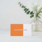 Orange Visitenkarte Visitekaartje (Staand voorkant)