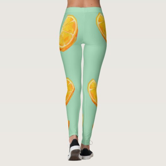 Orange, vitamine C Leggings (Achterkant)