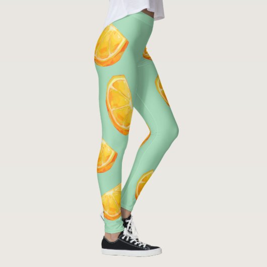 Orange, vitamine C Leggings (Rechts)