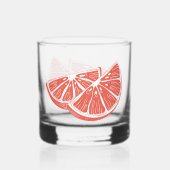 Orange Whisky Glas (Achterkant)
