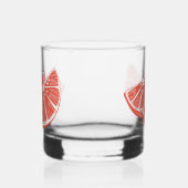 Orange Whisky Glas (Links)