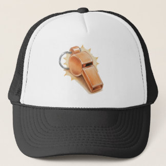Orange whistle trucker's cap - basic trucker pet