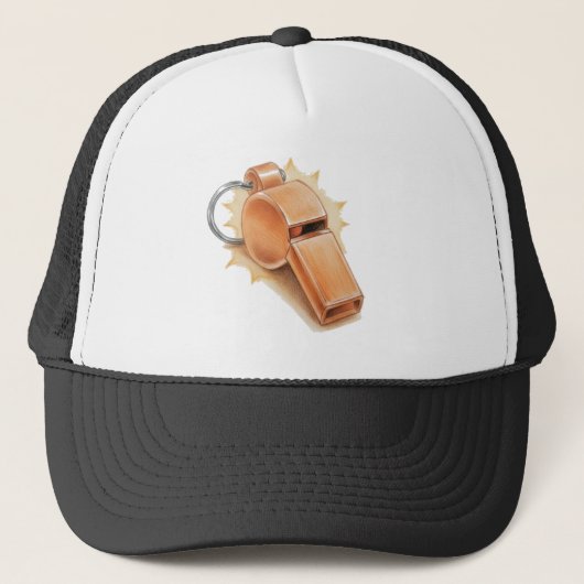 Orange whistle trucker's cap - basic trucker pet (Voorkant)