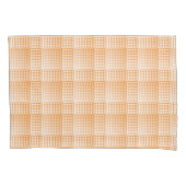 Orange White Checker Abstract Pattern Kussensloop (Voorkant-Links)