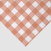 Orange & White Checkered Tissue Paper Tissuepapier (Detail)