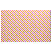 Orange White Pink Checkered Pattern Design  Stof (Yard (91,4 cm))