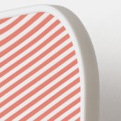 orange white stripe monogram initials yellow pickleball paddle (Links Detail)